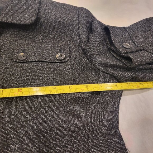 Grey Wool Skirt and Jacket Ladies Suit Grey Size 8 - Picture 15 of 16